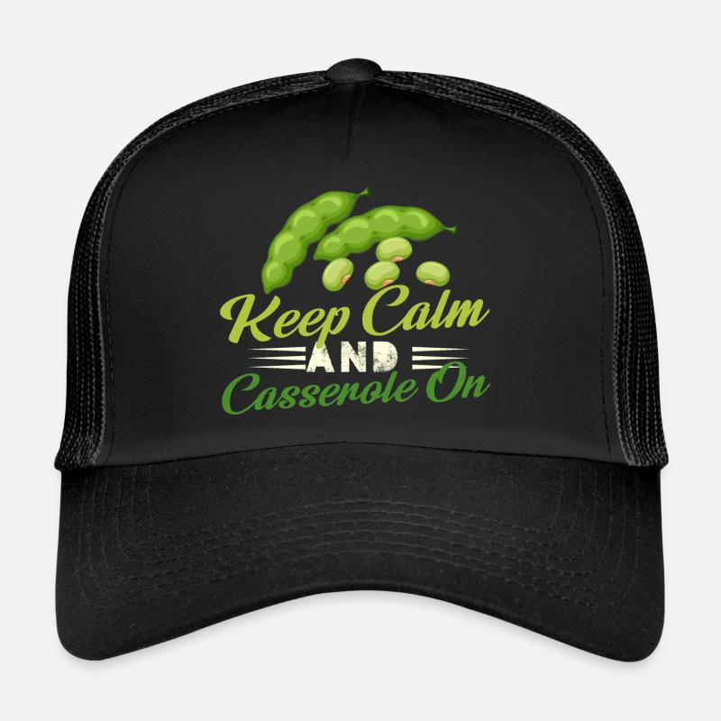 Keep Calm And Casserole On Green Bean Thanksgiving Trucker Cap