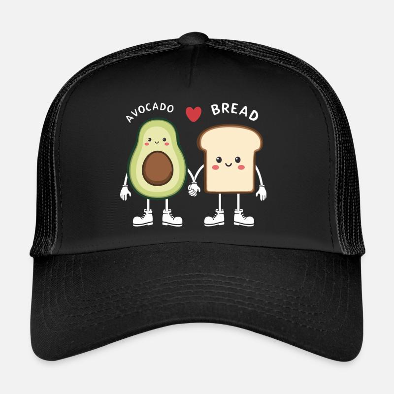 Avocado & Brot Liebe Illustration Trucker Cap