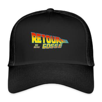 retour du beau gosse - Casquette trucker  - noir/noir - Devant