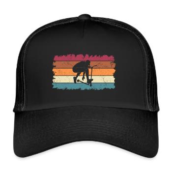 Stunt Scooter Vintage Scooter Enfants - Casquette trucker  - noir/noir - Devant