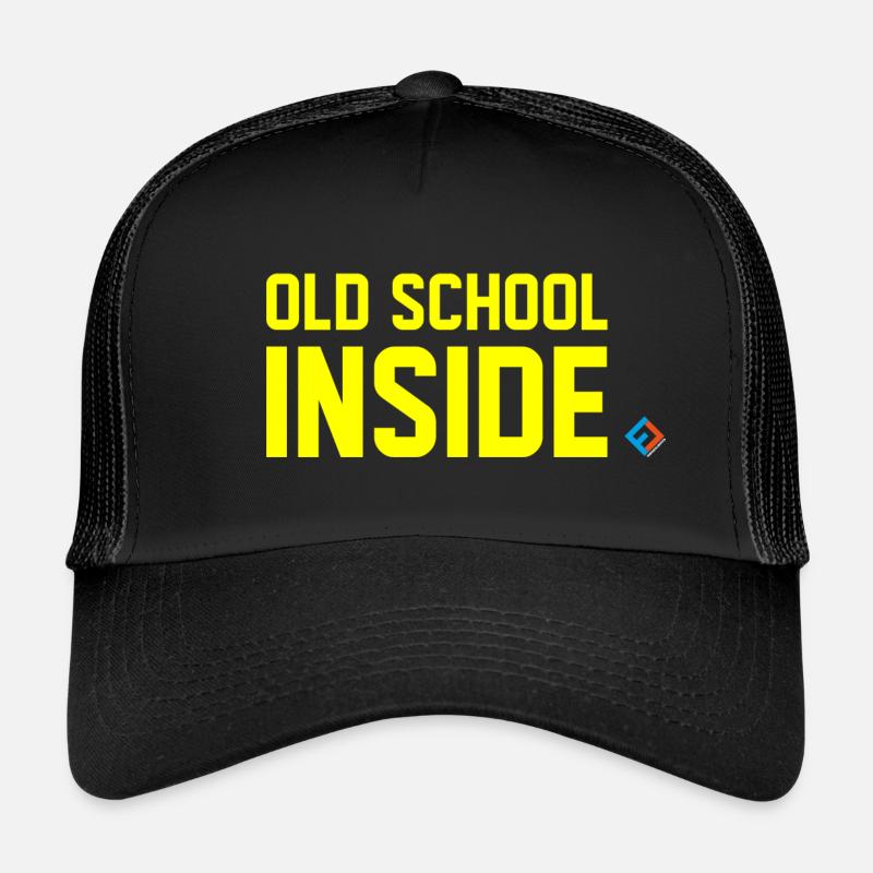 Old School Inside Yellow Casquette trucker 