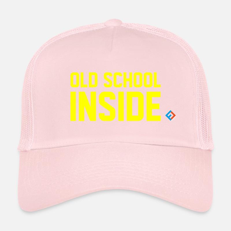 Old School Inside Yellow Casquette trucker 
