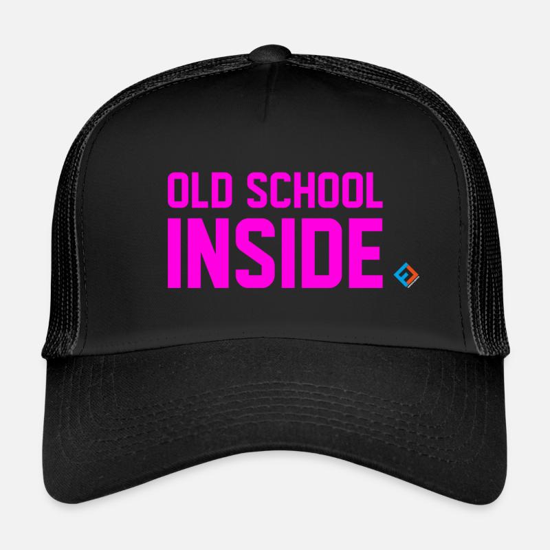 Old School Inside Rose Casquette trucker 
