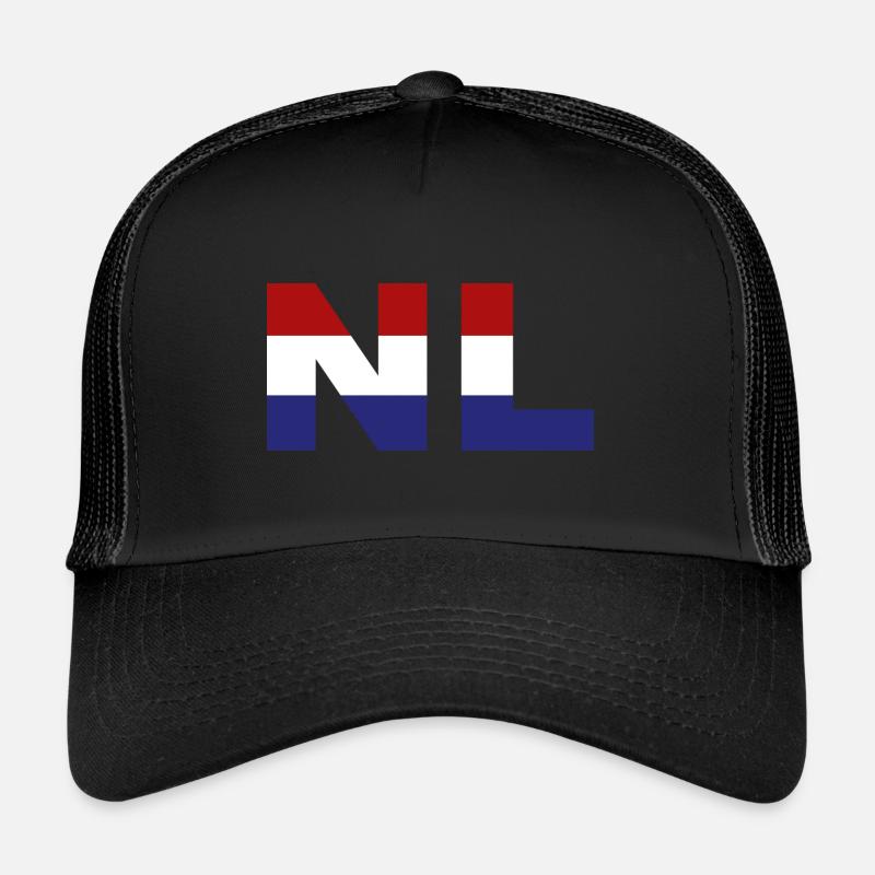 Niederlande Flagge ISO Code NL EU Trucker Cap