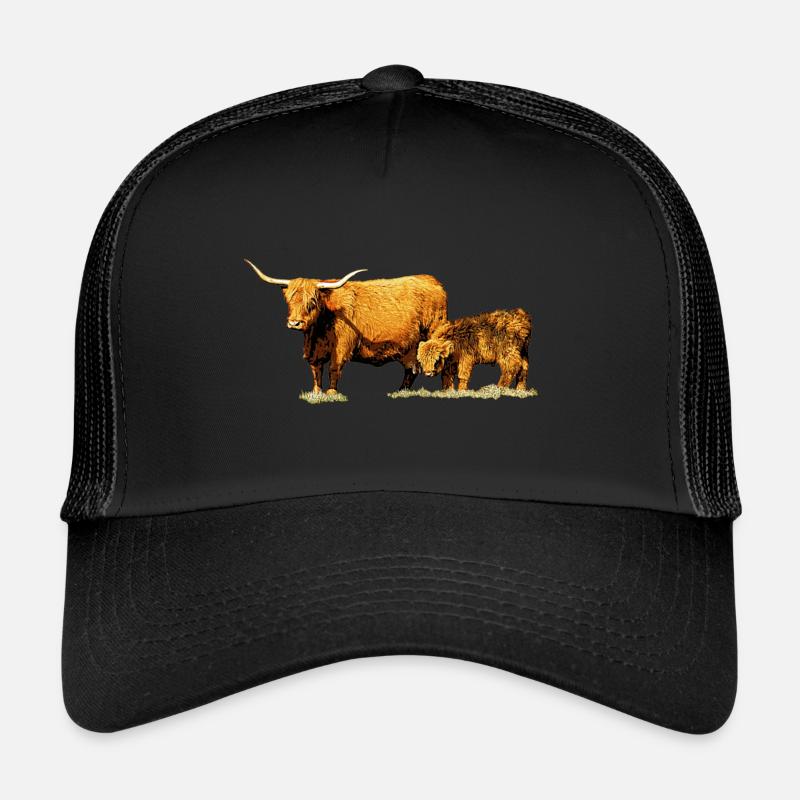 Kuh mit Kalb Trucker Cap