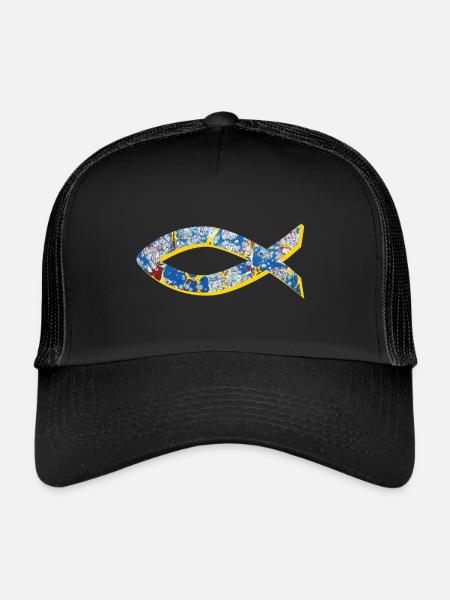 fisch ichthys e 205 - Trucker Cap - black/black - Front