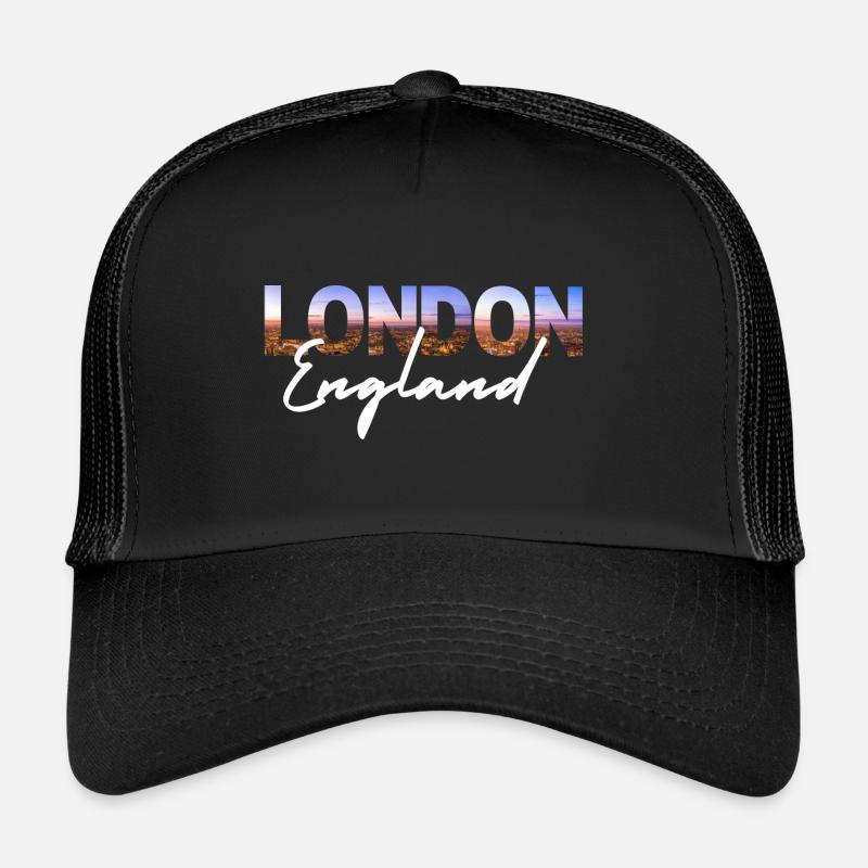 London England - Trucker Cap - black/black