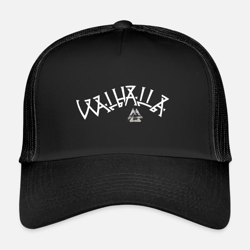 Walhalla - Runes de noix de marche Casquette trucker 