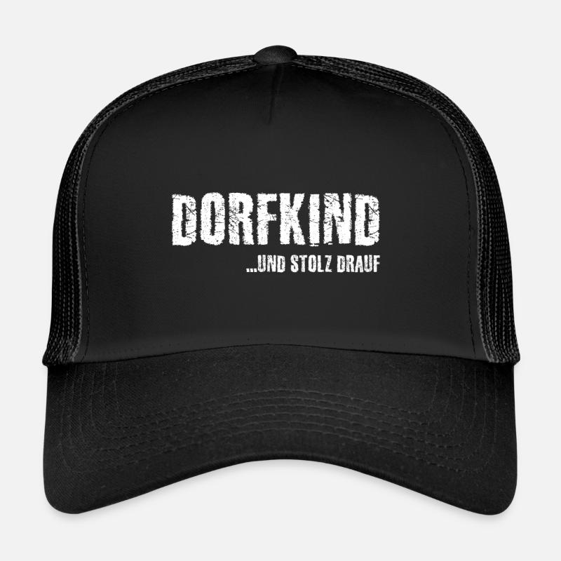 Dorfkind - Trucker Cap - Schwarz/Schwarz