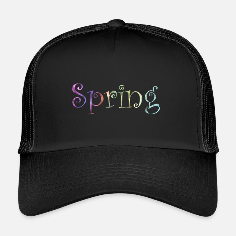 Spring Geschenk Geschenkidee - Trucker Cap - Schwarz/Schwarz