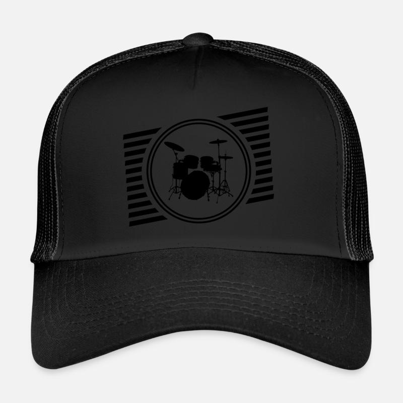 Schlagzeug - Trucker Cap - Schwarz/Schwarz
