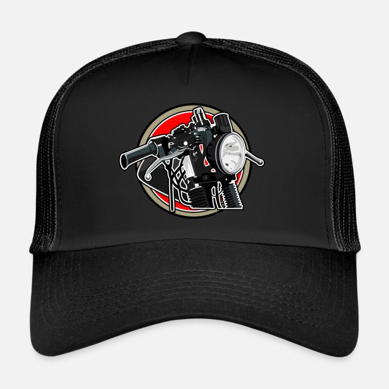 Motorrad - Trucker Cap - Schwarz/Schwarz