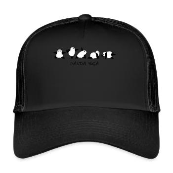 Panda Yoga - Trucker Cap - black/black - Front