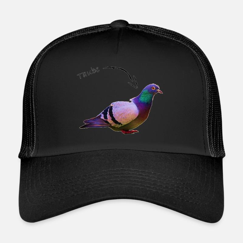 Taube - Trucker Cap - Schwarz/Schwarz