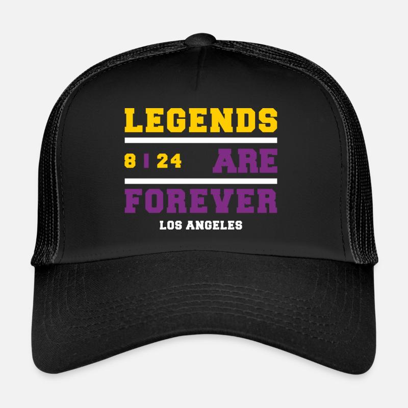 Legenden sind für immer - Trucker Cap - Schwarz/Schwarz