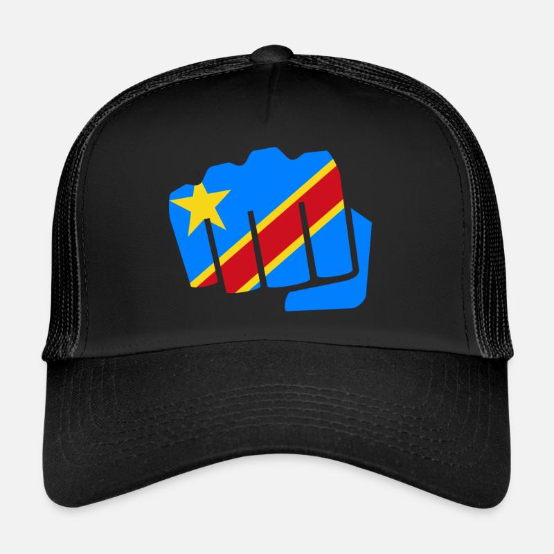 Kongo Zaire Kongu DR Congo Kongó Flagge Geschenk Trucker Cap