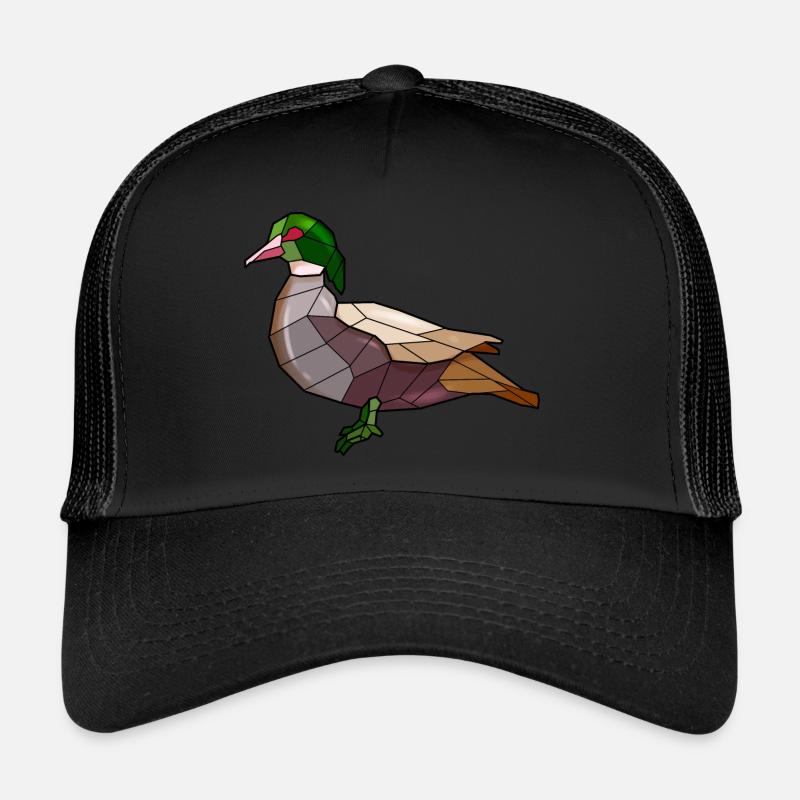 Canard oiseaux géométriques Casquette trucker 