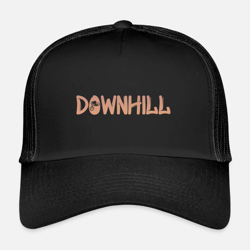 Downhill mit Biker Trucker Cap