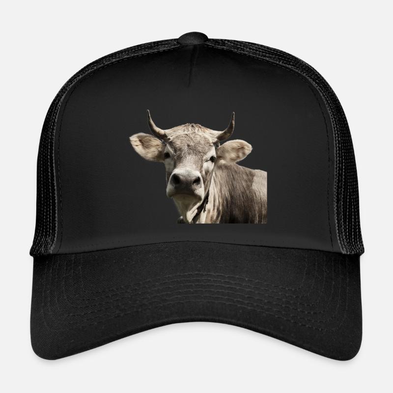 Die Kleine Hochnase-Kuh - Trucker Cap - Schwarz/Schwarz