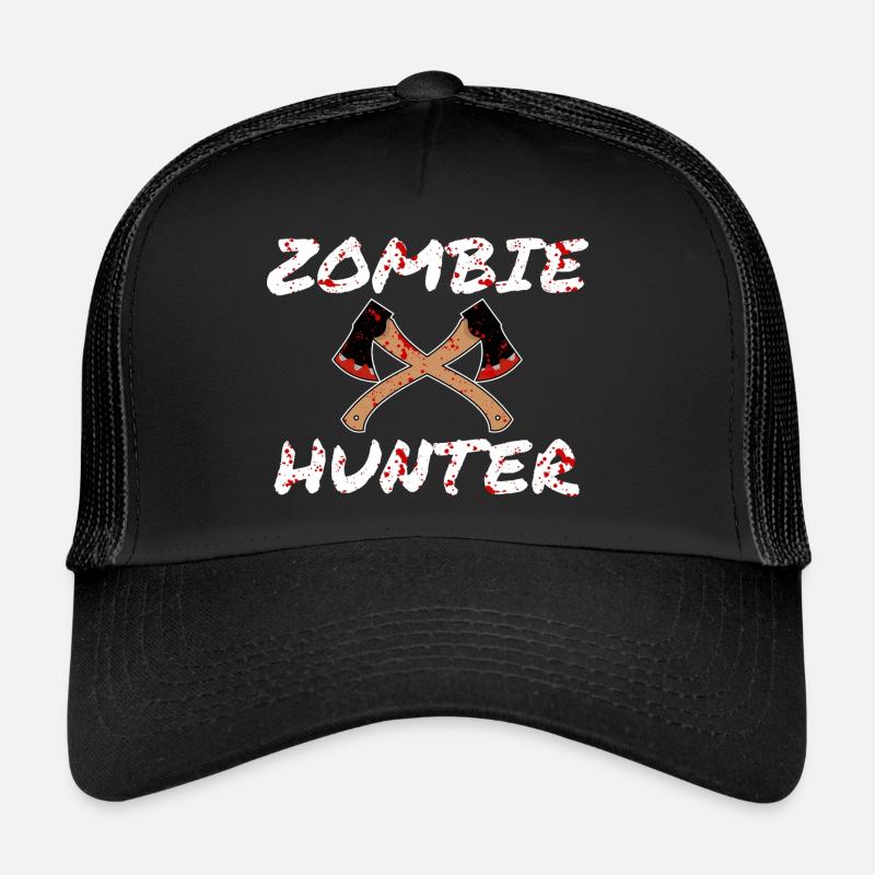 Zombie Jäger - Horror Infiziert Untote Blutfleck Trucker Cap