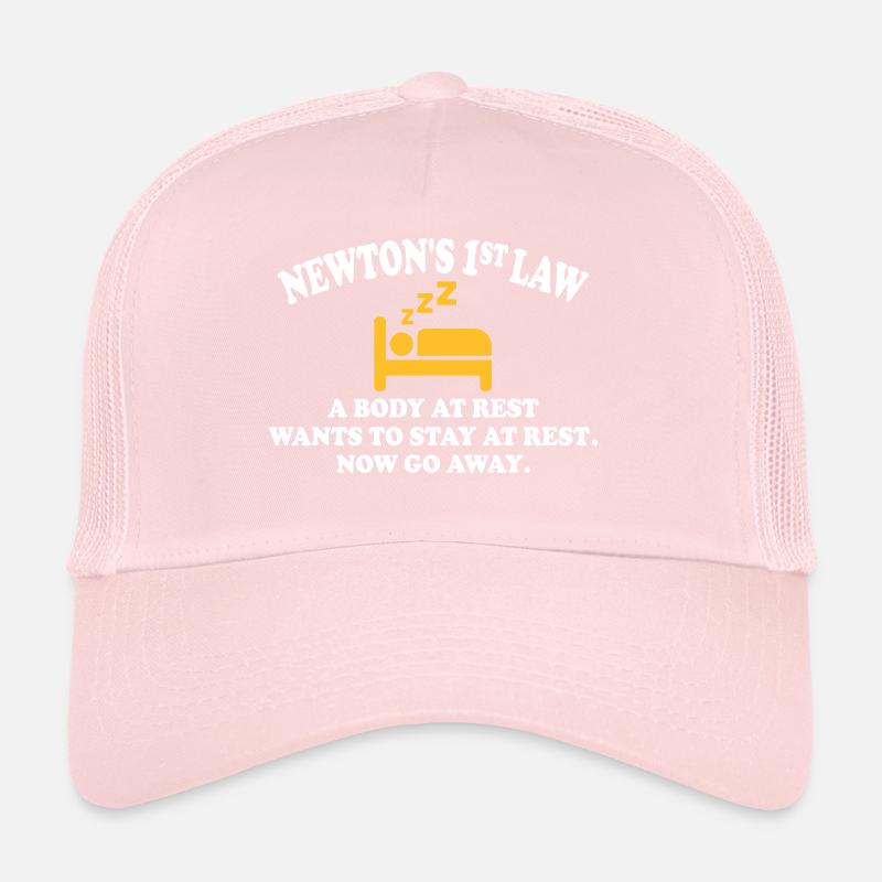newtons 1st law Trucker Cap