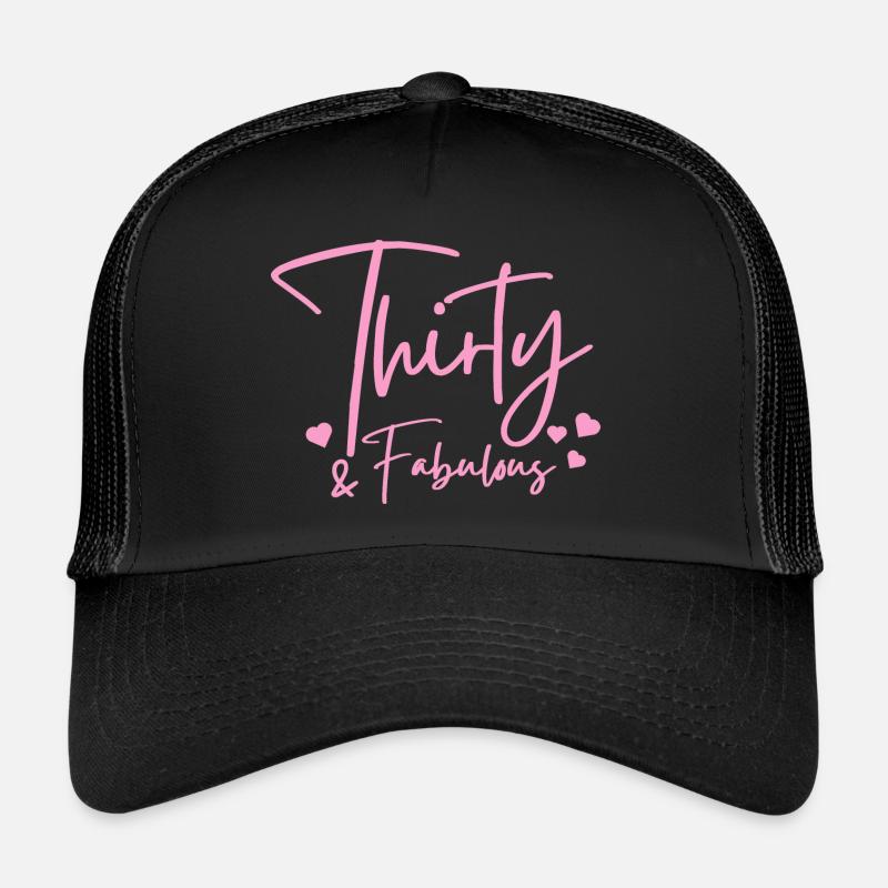 Thirty fabulous - Trucker Cap - black/black