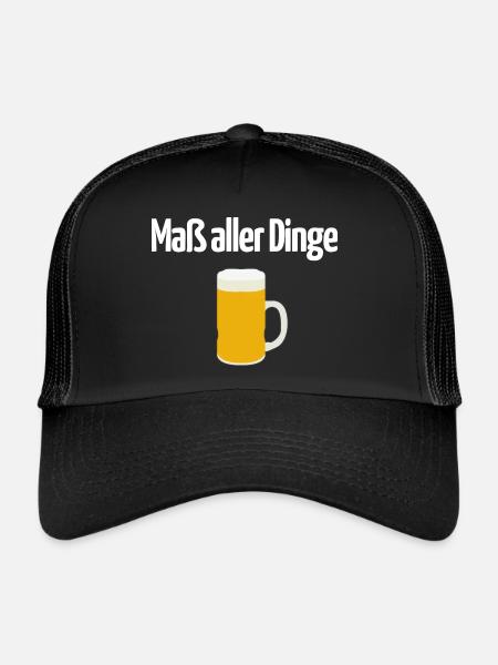 Maß aller Dinge - Trucker Cap - Schwarz/Schwarz