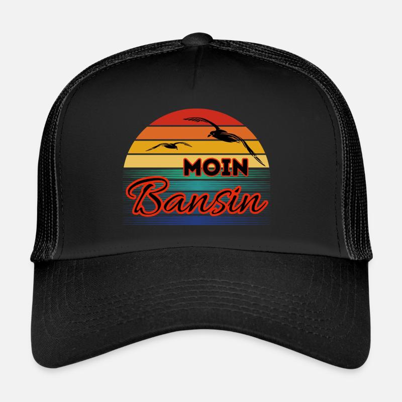Moin Basin mit Möwe im Retro Style-Bansin Trucker Cap