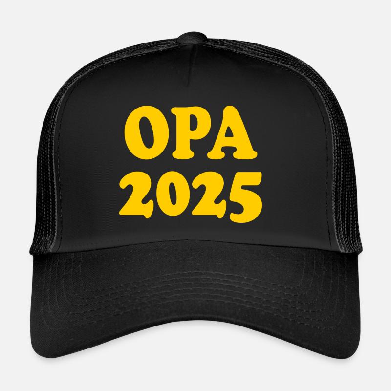 Opa 2025 - Trucker Cap - Schwarz/Schwarz