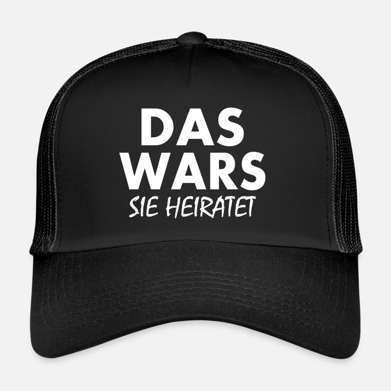 Das wars sie heiratet Trucker Cap