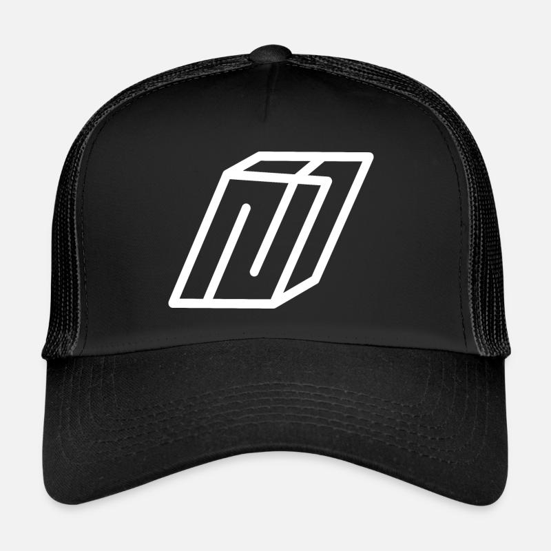 Outline Letter N Trucker Cap