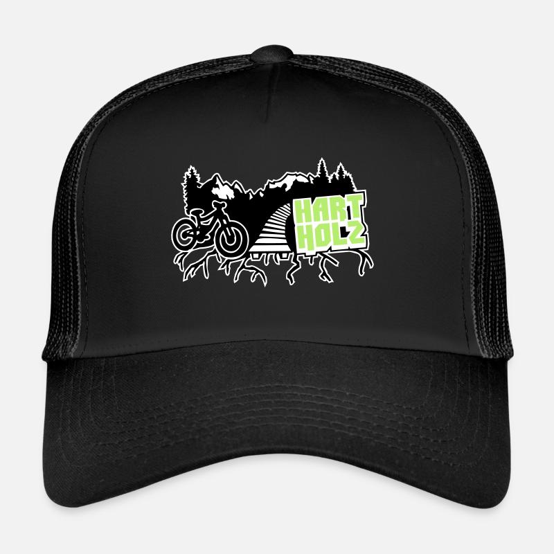 HARDWOOD Freeride - Trucker Cap - black/black