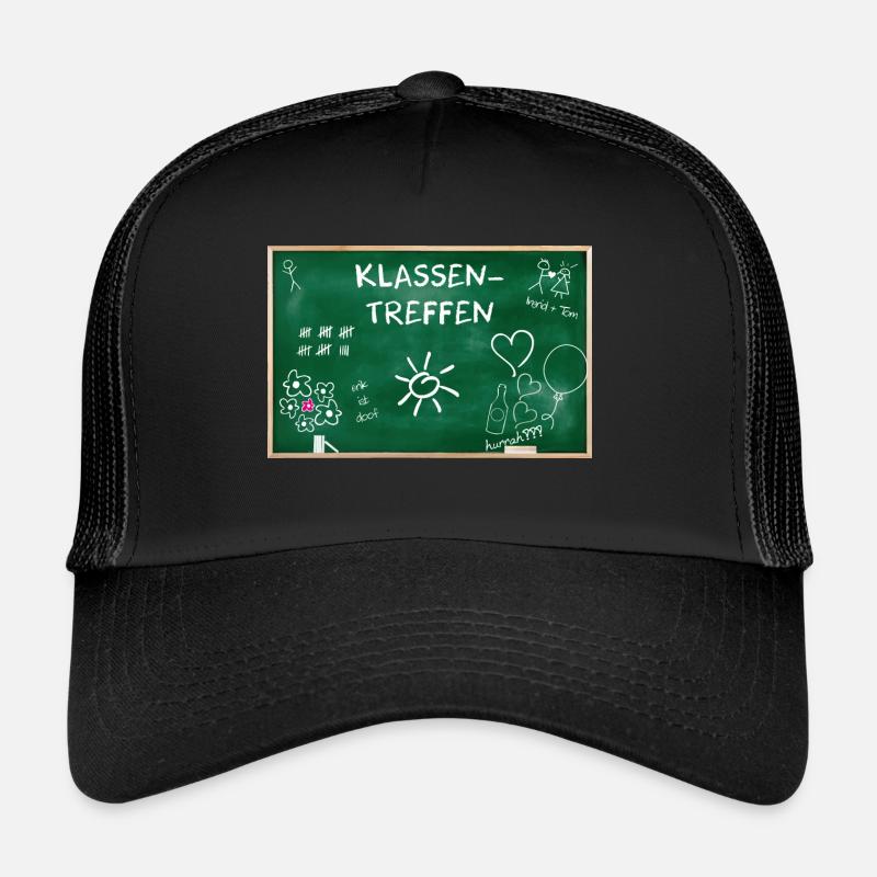 Klassentreffen Schule Geschenk Klasse Treffen Idee - Trucker Cap - Schwarz/Schwarz