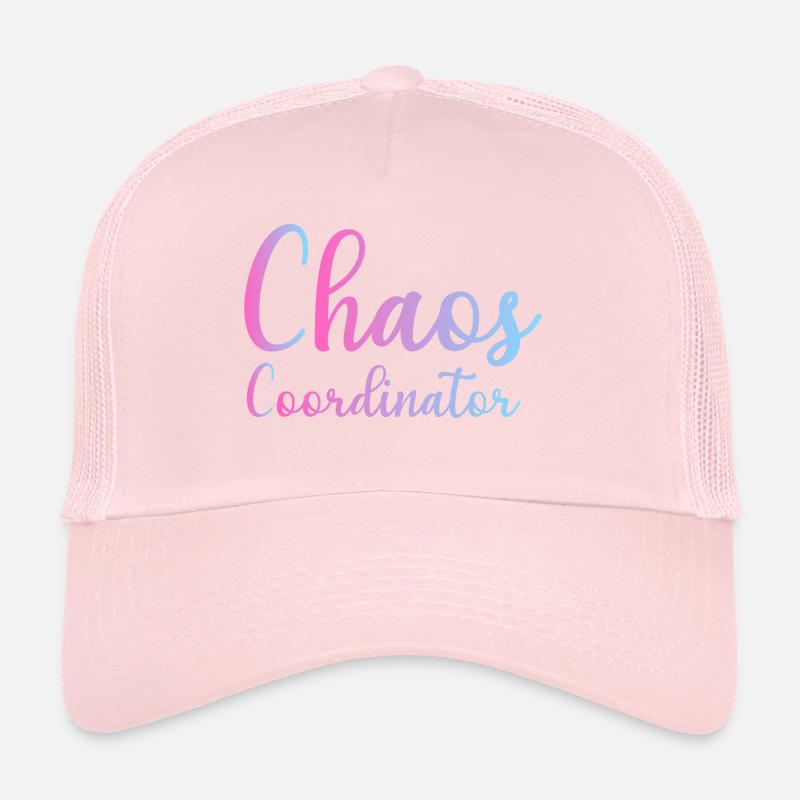 Chaos Coordinator Manager Boss Boss Mom Dad Office Casquette trucker 
