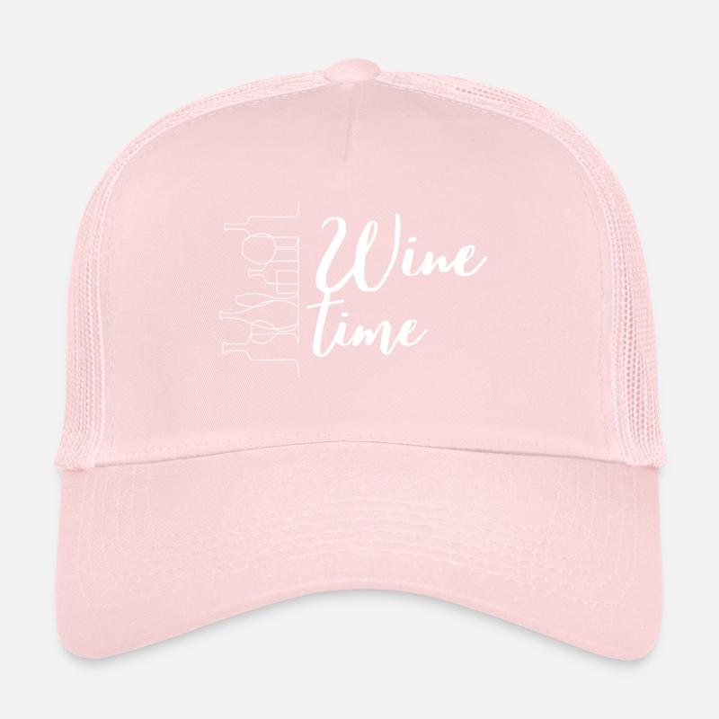 Wine time design moderne Casquette trucker 