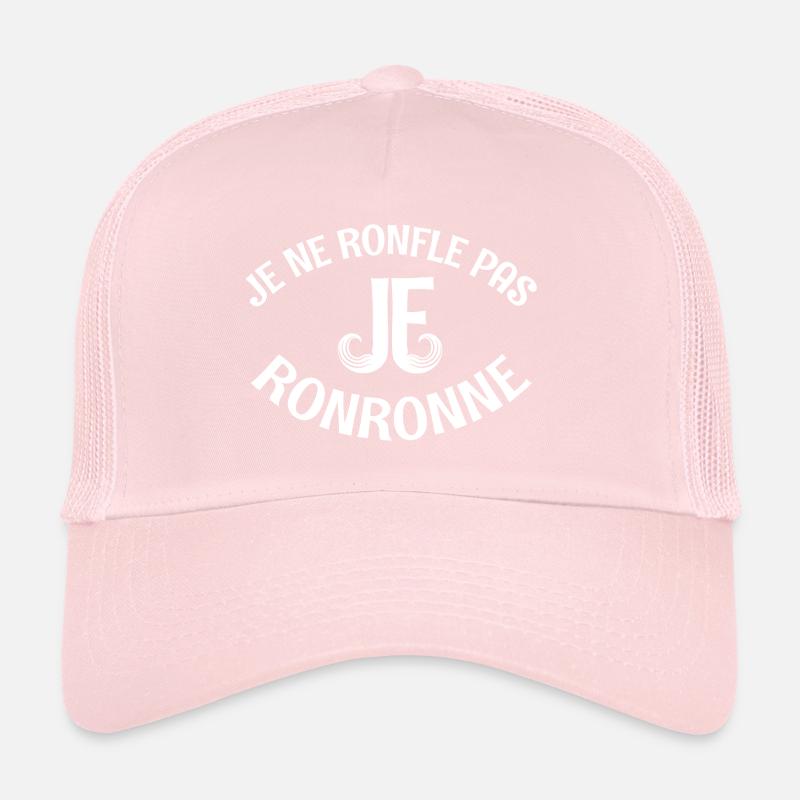Je ne ronfle pas je ronronne humour papa ronfleur Casquette trucker 