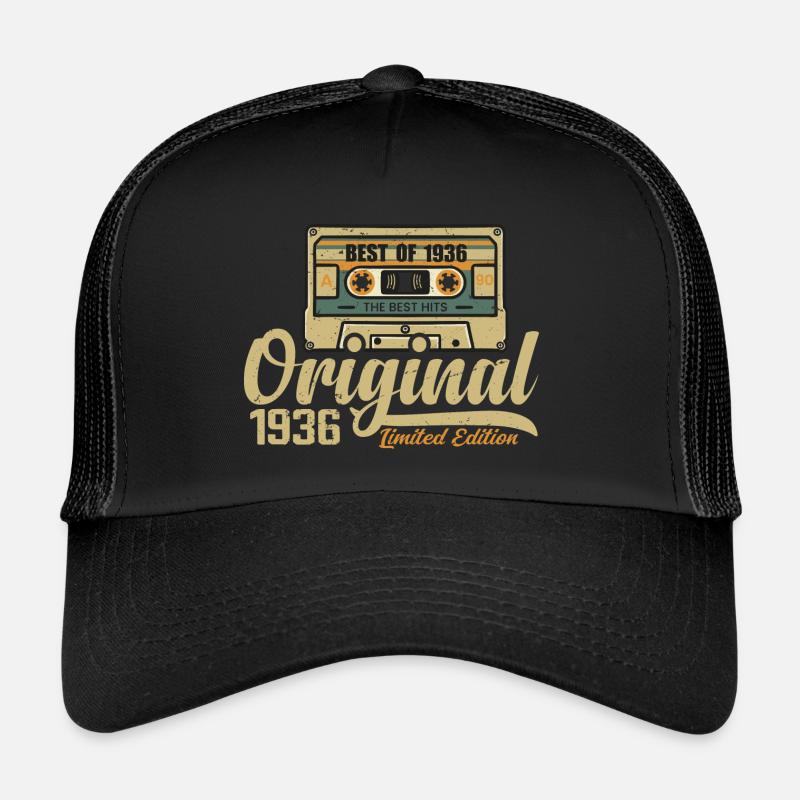 Original 1936 Vintage - Cadeau D’anniversaire 1936 Casquette trucker 