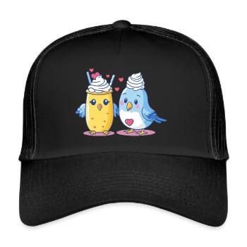 Bird topping - Trucker Cap - black/black - Front
