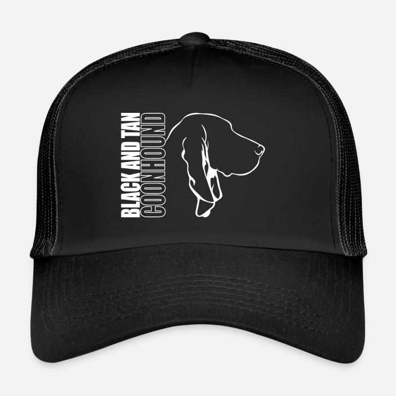 BLACK AND TAN COONHOUND Profil Chiens Wilsigns Casquette trucker 