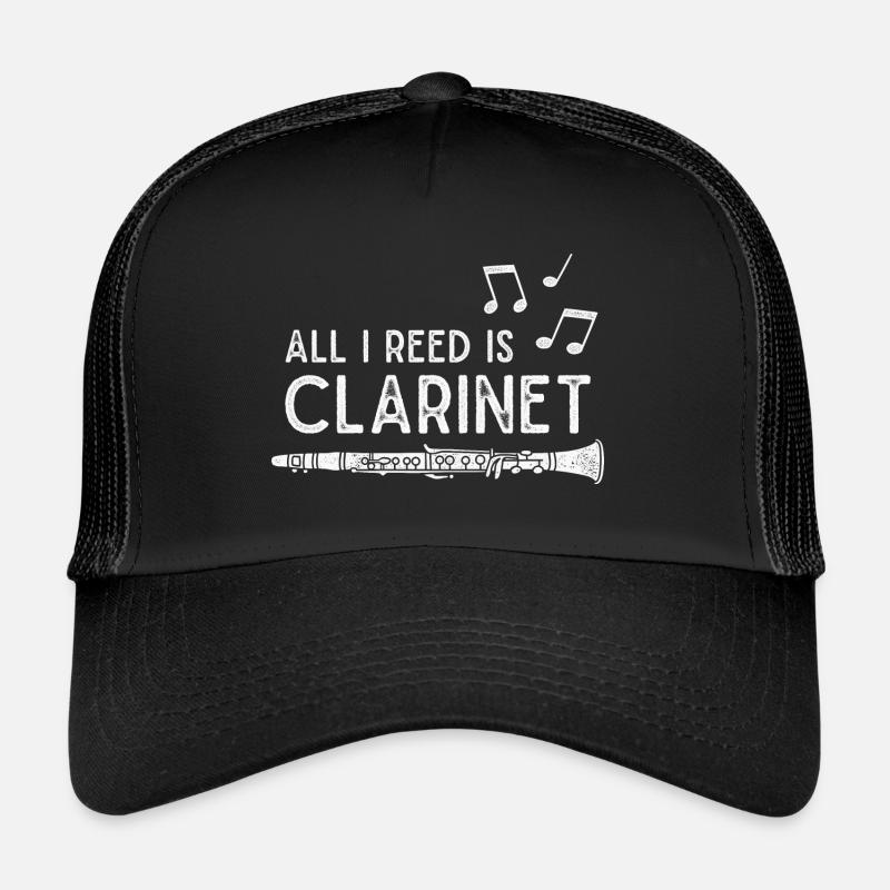 Clarinet Musical Instrument Clarinetist Trucker Cap