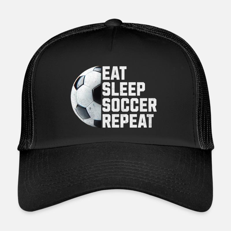 MANGEZ DORMIR SOCCER RÉPÉTER Casquette trucker 