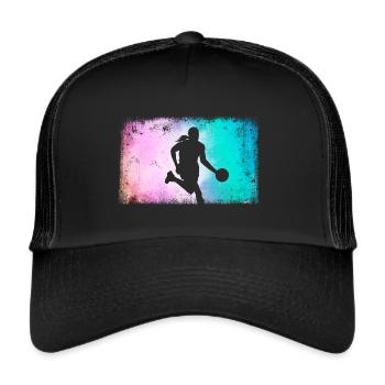 Basketball player Basketball player Basketball - Trucker Cap - black/black - Front