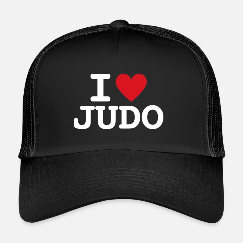 I LOVE JUDO (Blanc) Casquette trucker 