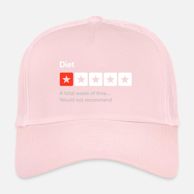 Diät, eine totale Zeitverschwendung... Sarkastisch mit einem Stern Trucker Cap