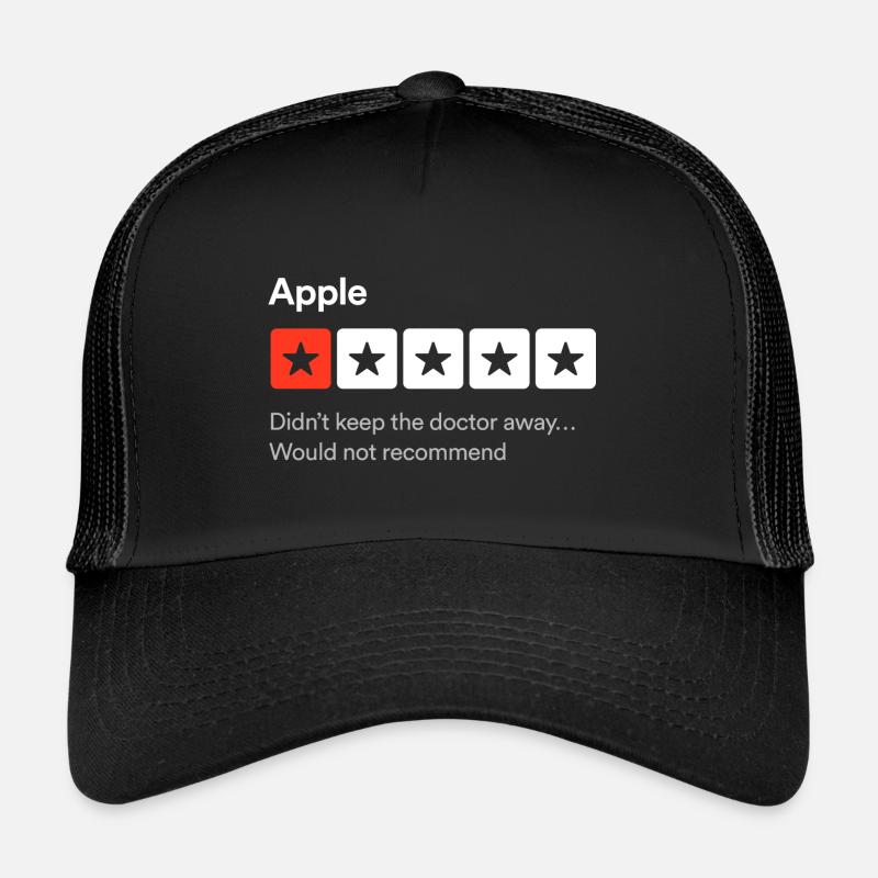 Apple, Didn't keep the doctor away…Fun review Trucker Cap