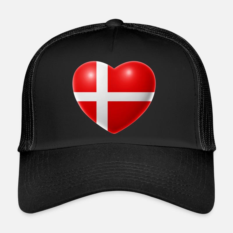 Herz (Danemark / Danemark) Casquette trucker 