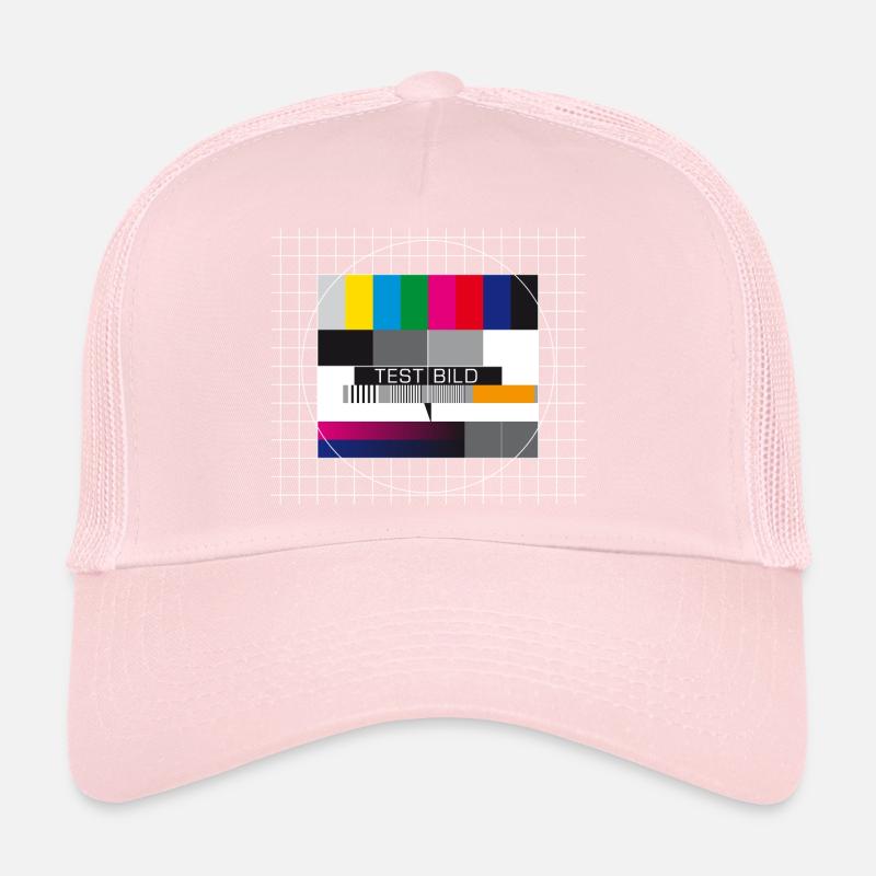Testbild Fernsehen Bildschirm Sendeschluss Display Trucker Cap