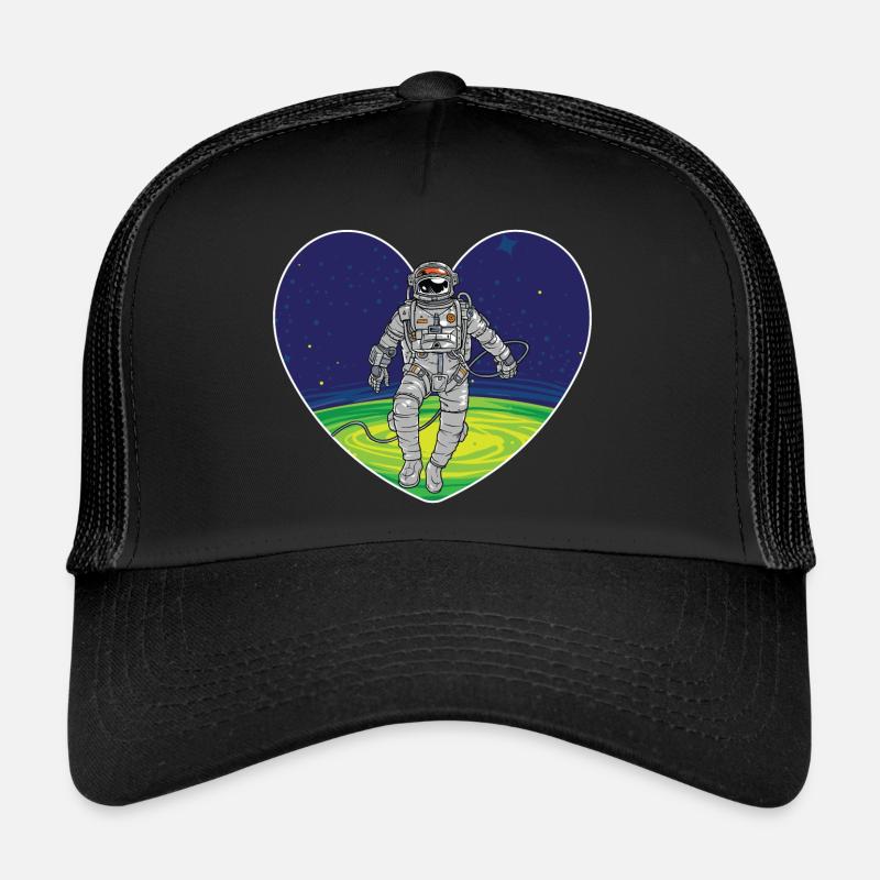 Outer space heart Trucker Cap