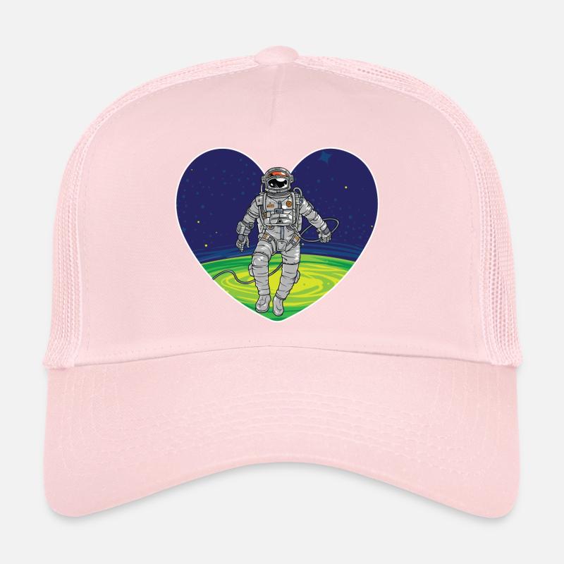 Outer space heart Trucker Cap