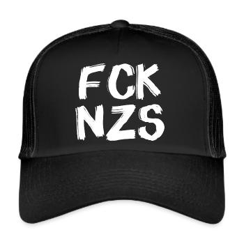 FCK NZS W24 - Trucker Cap - Schwarz/Schwarz - Vorne